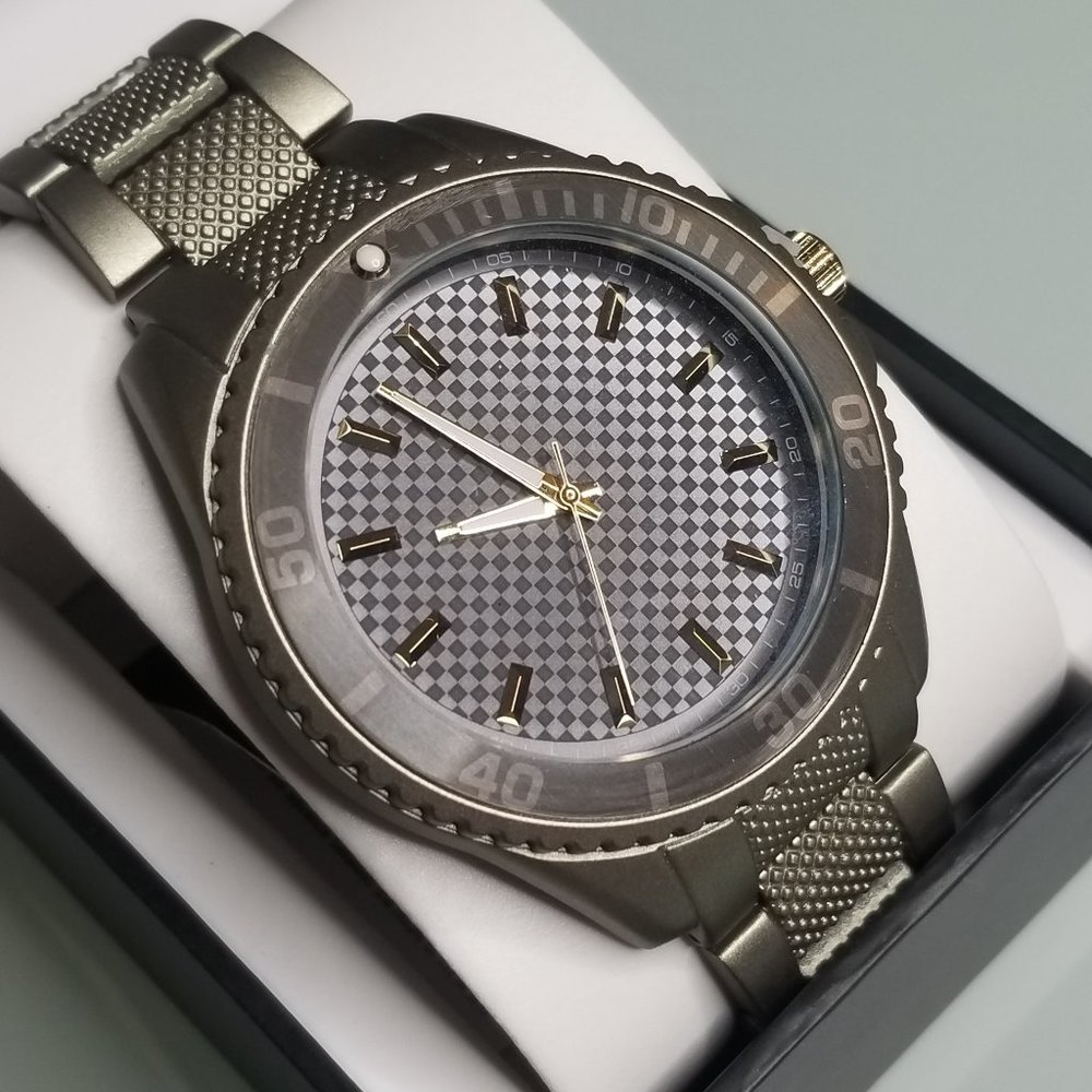 INC International Concepts Men's Green-Tone Watch